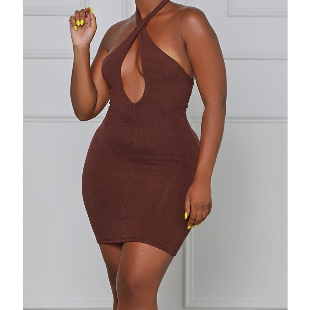 All You Need Halter Bodycon Mini Dress